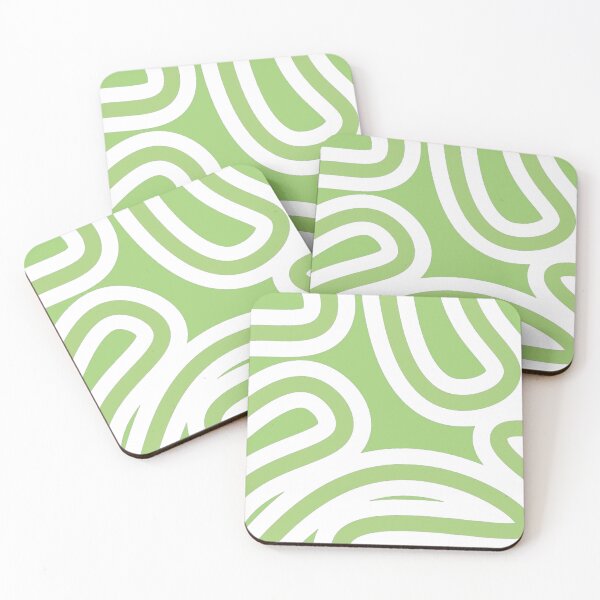Item preview, Green lines pattern designed and sold by Dzaula.