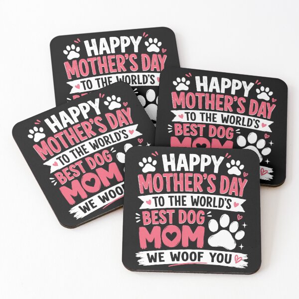 Item preview, Happy Mother's Day to The World Best Dog Mom Mother's Day designed and sold by Naviiraart.