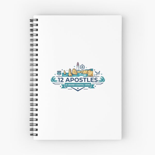 Item preview, 12 Apostles, Great Ocean Road - Professional Vector Emblem designed and sold by CultureCourse.