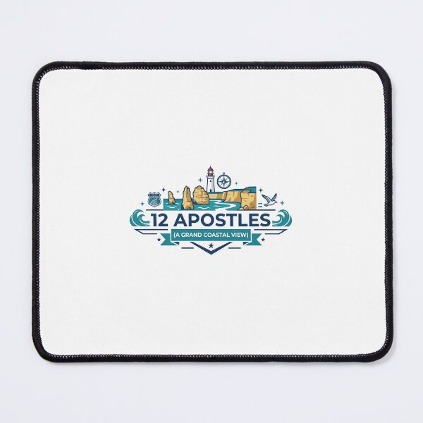 Item preview, 12 Apostles, Great Ocean Road - Professional Vector Emblem designed and sold by CultureCourse.