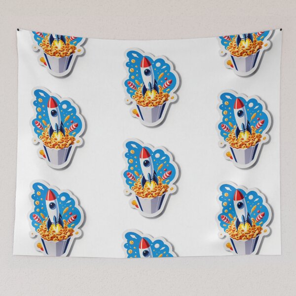 Item preview, Rocket with cereal bowl designed and sold by angelicamstore.