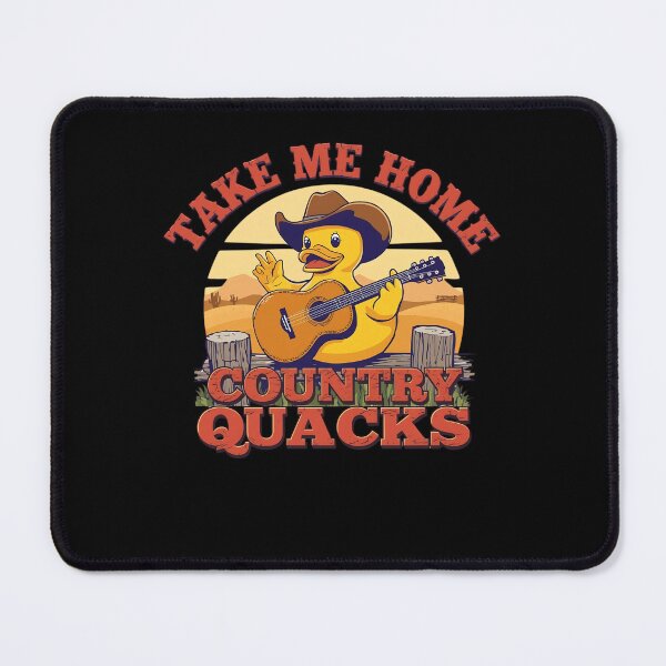 Item preview, Country Duck – Take Me Home Country Quacks Funny Cowboy Duck designed and sold by RubberQuack.
