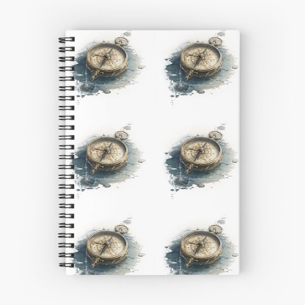 Item preview, Vintage Compass in Watercolor Splash Minimal Art designed and sold by onubi.