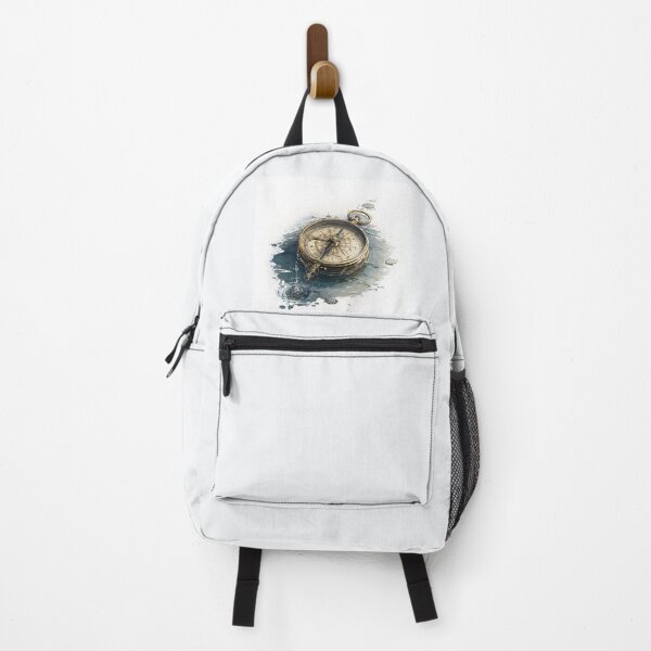 Item preview, Vintage Compass in Watercolor Splash Minimal Art designed and sold by onubi.