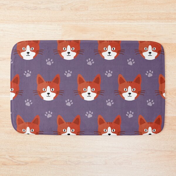 Item preview, Cat heads on purple designed and sold by reneesillus.