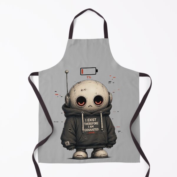 Item preview, Existential Robot – I Exist Therefore I Am Exhausted designed and sold by Motel Mirage.