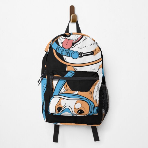 Item preview, Cute Scuba Diving Corgi Dog Snorkeling In Summer Ocean Vacation Art designed and sold by Serene woods.