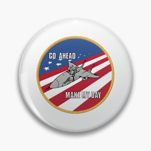 Item preview, F-14 Tomcat "Go Ahead Make My Day" Aggressor Commemorative Patch designed and sold by CharlieDesings.