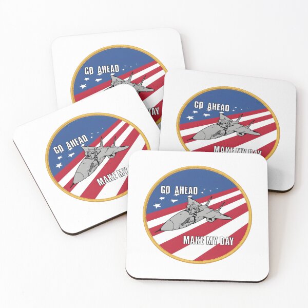 Item preview, F-14 Tomcat "Go Ahead Make My Day" Aggressor Commemorative Patch designed and sold by CharlieDesings.