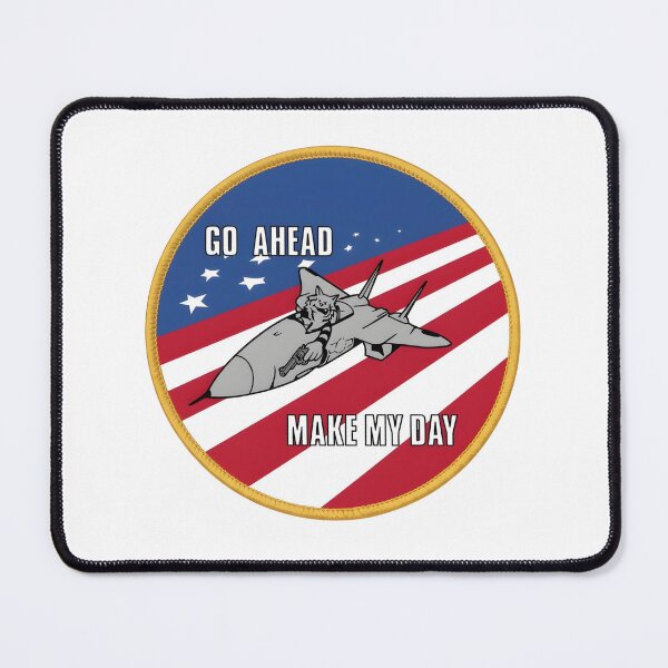 Item preview, F-14 Tomcat "Go Ahead Make My Day" Aggressor Commemorative Patch designed and sold by CharlieDesings.