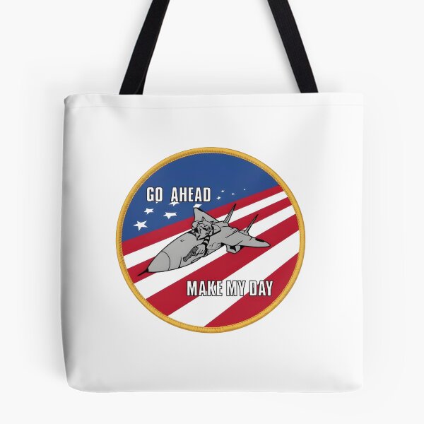 Item preview, F-14 Tomcat "Go Ahead Make My Day" Aggressor Commemorative Patch designed and sold by CharlieDesings.