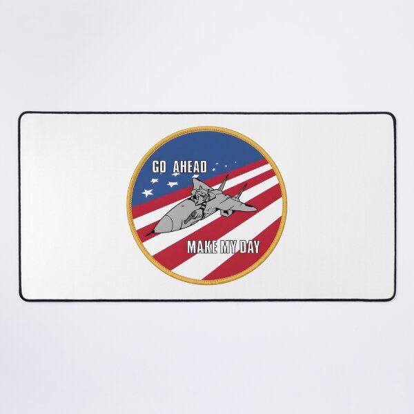 Item preview, F-14 Tomcat "Go Ahead Make My Day" Aggressor Commemorative Patch designed and sold by CharlieDesings.