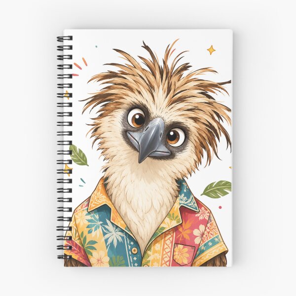 Item preview, Tropical Smiling Bird – Cute Kawaii Philippine Eagle Cartoon designed and sold by MarekoraStudio.