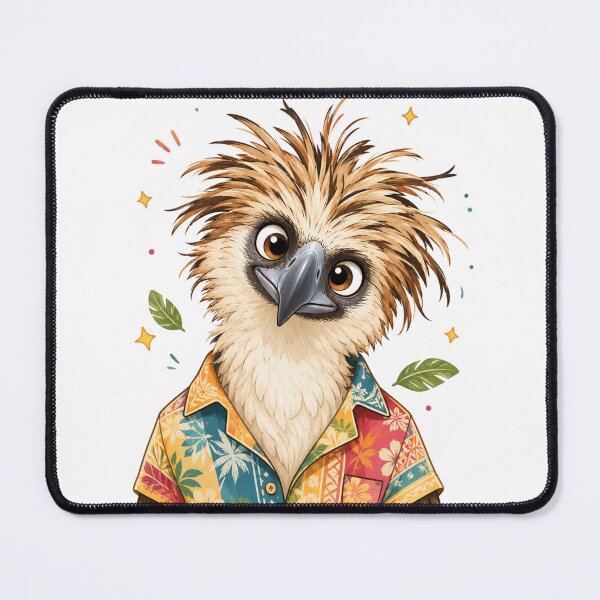 Item preview, Tropical Smiling Bird – Cute Kawaii Philippine Eagle Cartoon designed and sold by MarekoraStudio.