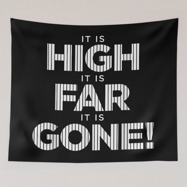 Item preview, It Is High It Is Far It Is Gone Baseball Home Run designed and sold by Serene woods.