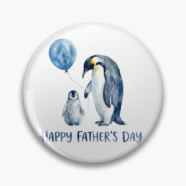 Item preview, Happy Father's Day, Penguin Dad designed and sold by Roy & Tiffany.