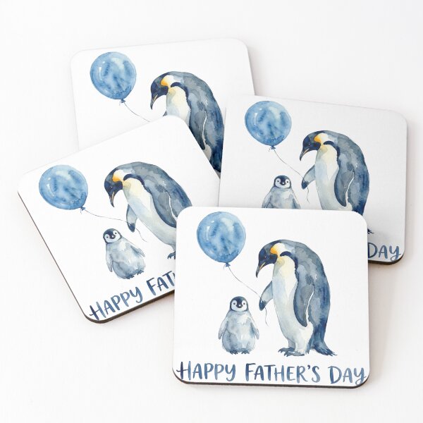 Item preview, Happy Father's Day, Penguin Dad designed and sold by Roy & Tiffany.
