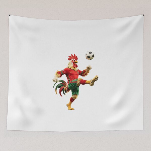 Item preview, Rooster Soccer Player Portugal Jersey - Funny Football Chicken designed and sold by monasants.