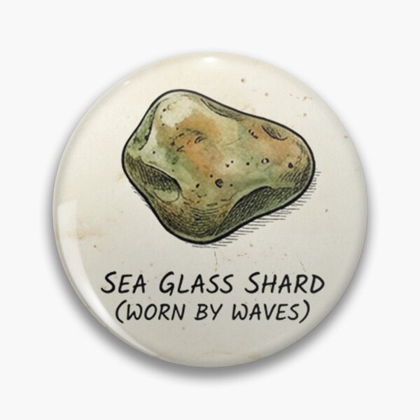 Item preview, Nature's Curiosities:  Green Sea Glass Shard Sticker designed and sold by artblooming03.