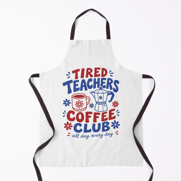 Item preview, Tired Teachers Coffee Club Retro Educator designed and sold by gunaone-design.