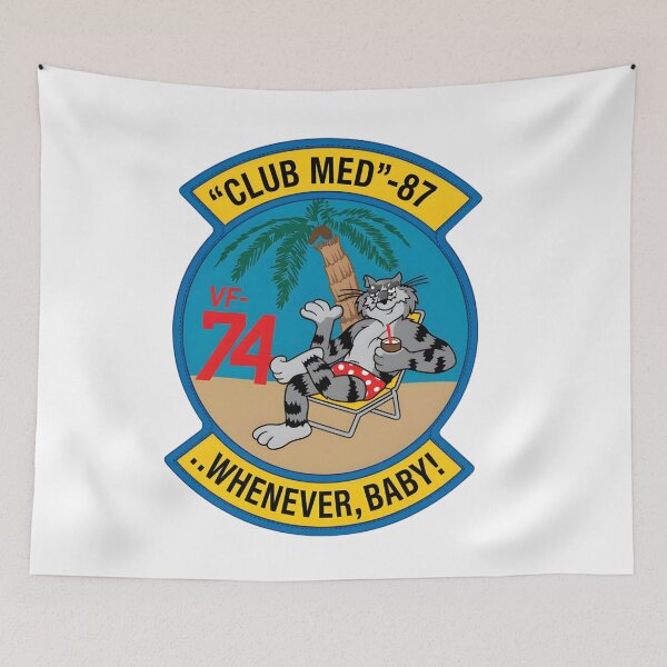 Item preview, VF-74 "Be-Devilers" 1987 Club Med Mediterranean Deployment Patch designed and sold by CharlieDesings.