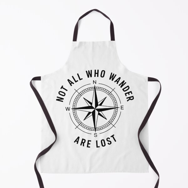 Item preview, Not All Who Wander Are Lost – Compass Minimalist Travel Adventure Design designed and sold by ArcticFoxStudio.