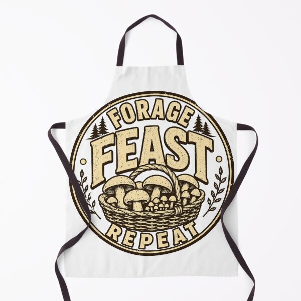 Item preview, Forage Feast Repeat Vintage Mushroom Basket T-Shirt designed and sold by curiouschimp.