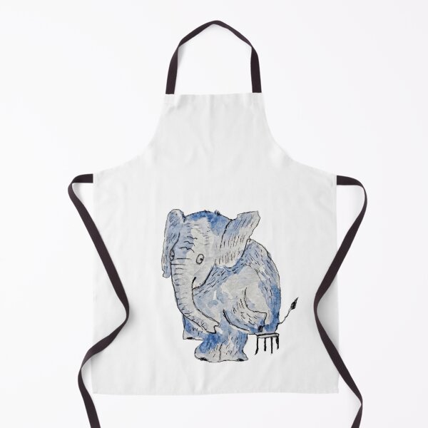 Item preview, We Try! - Deadpan Elephant & Tiny Chair - Transparent Background designed and sold by Rak Scenist.