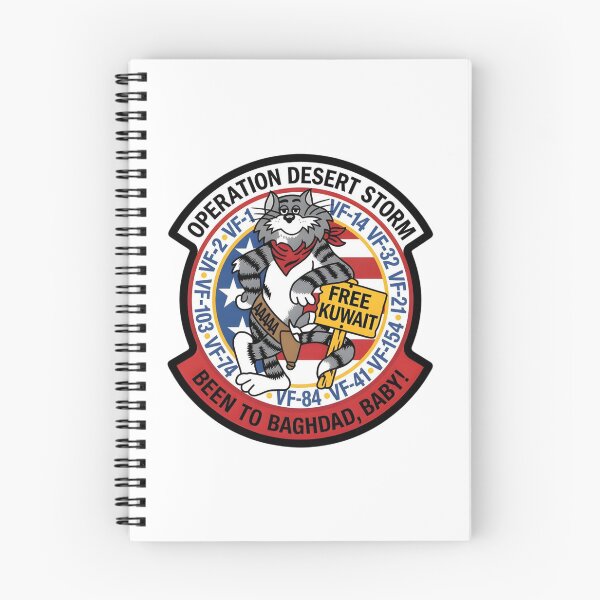 Item preview, Operation Desert Storm F-14 Tomcat "Been to Baghdad" Commemorative Patch designed and sold by CharlieDesings.