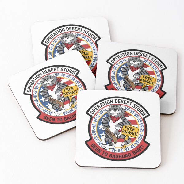 Item preview, Operation Desert Storm F-14 Tomcat "Been to Baghdad" Commemorative Patch designed and sold by CharlieDesings.