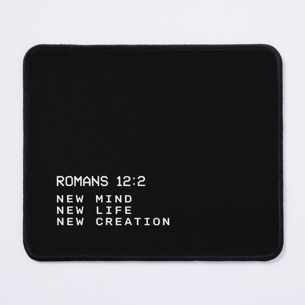 Item preview, New mind New life New Creation Romans 12:2 minimalist Christian modern design designed and sold by bard-art.