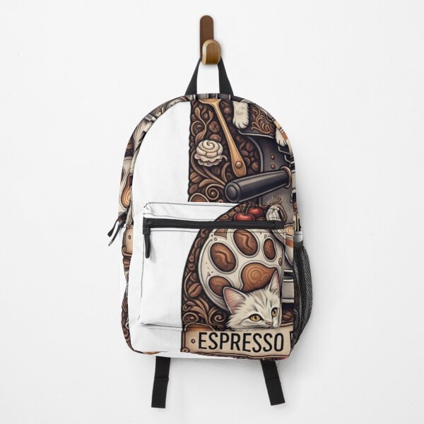 Item preview, Espresso Purr Society Cute Coffee Cat Café Art designed and sold by YMLux.