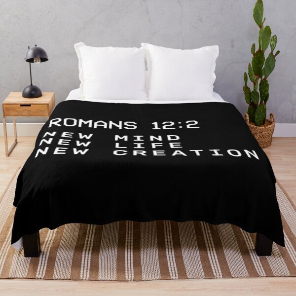 Item preview, New mind New life New Creation Romans 12:2 minimalist Christian modern design designed and sold by bard-art.