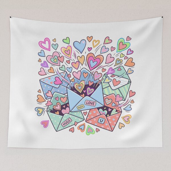 Item preview, Love Letter Explosion – Romantic Message Burst designed and sold by RH Design Lab.