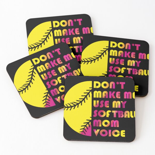 Item preview, Don’t Make Me Use My Softball Mom Voice Sports Gameday Art designed and sold by River Silva.