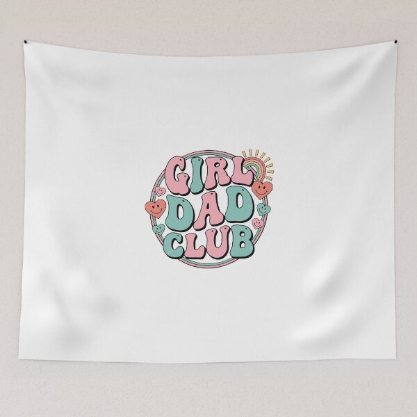 Item preview, Girl Dad Club Retro Groovy Vintage Father Daughter Matching Gift. designed and sold by UniqueArtsOnly.