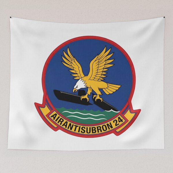 Item preview, VS-24 "Airantisubron 24" Anti-Submarine Warfare Squadron Insignia designed and sold by CharlieDesings.