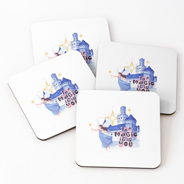 Item preview, The Magic Is In You Fairy Castle Motivational Quote Design designed and sold by Palette _Vibes.