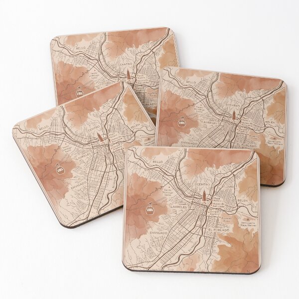 Item preview, Medellín Illustrated Map — Artistic City Art | Paisa Artistic Map designed and sold by ColombianaShop.
