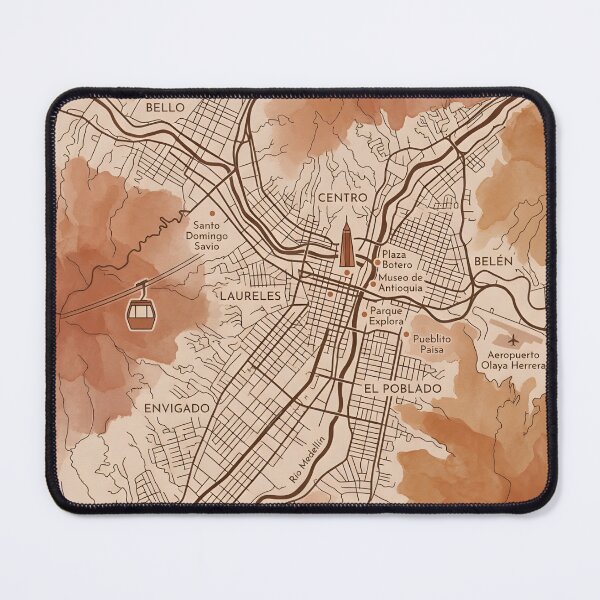 Item preview, Medellín Illustrated Map — Artistic City Art | Paisa Artistic Map designed and sold by ColombianaShop.