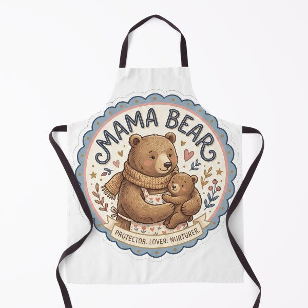 Item preview, Mama Bear Sticker | Protector Lover Nurturer | Cute Watercolor Bear Mom Badge Sticker designed and sold by CUTE & FUN CREATIONS.