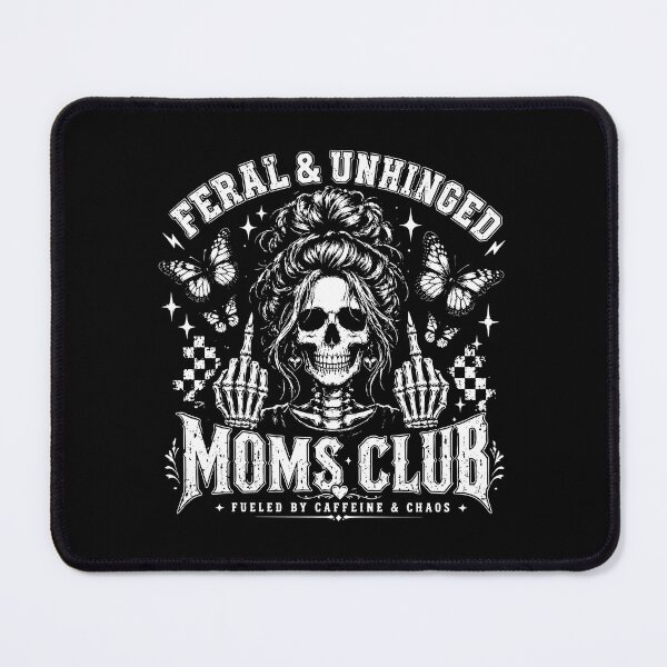 Item preview, Feral and Unhinged Moms Club, Skeleton Coffee Mom, Funny Mom, Rad Mom 2 designed and sold by Naviiraart.