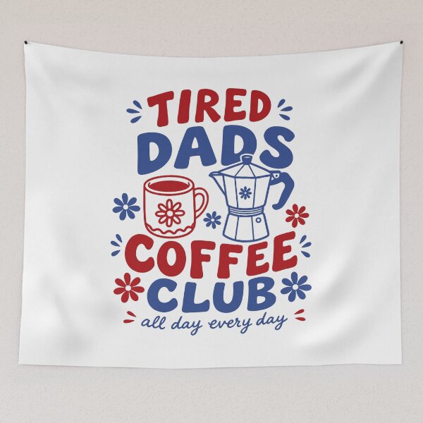 Item preview, Tired Dads Coffee Club Retro Fatherhood designed and sold by gunaone-design.
