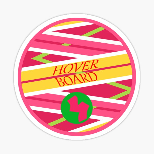 BTTF Pitbull Hover board Sticker for Sale by Zach Nolter