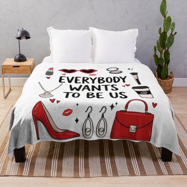 Item preview, Everybody Wants To Be Us Glam Girl Aesthetic designed and sold by FreshVibe Prints.