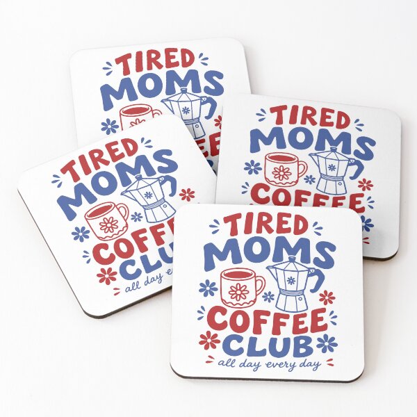 Item preview, Tired Moms Coffee Club Retro Motherhood designed and sold by gunaone-design.