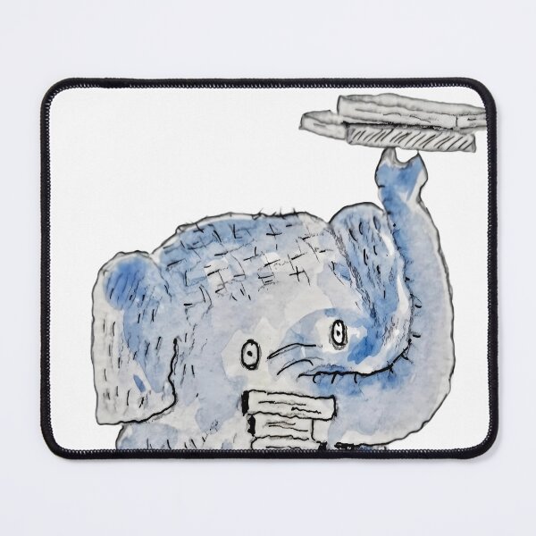 Item preview, As You Wish... - Overwhelmed Elephant Art - Transparent Background designed and sold by Rak Scenist.