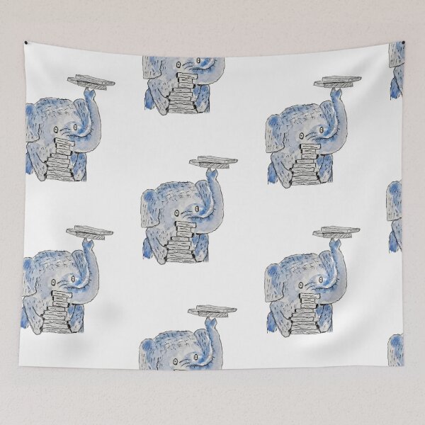 Item preview, As You Wish... - Overwhelmed Elephant Art - Transparent Background designed and sold by Rak Scenist.