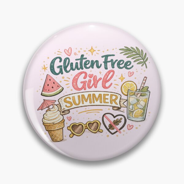 Item preview, Gluten Free Girl Summer – Cute Coeliac Summer Aesthetic Foodie Typography Design designed and sold by My Gluten Free Life UK.