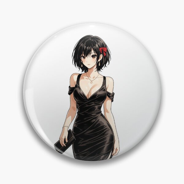 Artikelvorschau, Elegantes Anime-Mode-Girl – Minimalistisches Abendkleid entworfen und verkauft von YamiSociety.